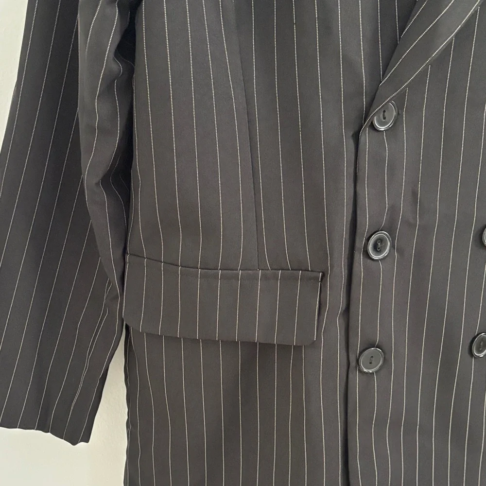 Spirit Black 20's Gangster Suit Adult Small Halloween Costume Theme Party - Picture 6 of 14